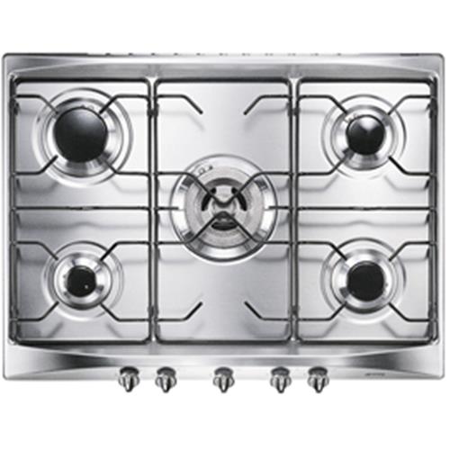 Smeg SE706SX3 Kochfeld | Einbauversion | Silber, Einbauversion, Gas
