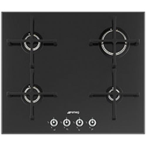 Smeg PV164N Kochfeld | Einbauversion | Schwarz, Einbauversion, Gas