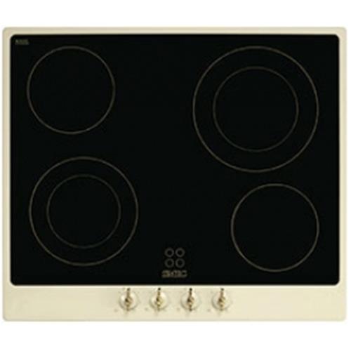 Smeg P864P-9 Placa de cocción | Nevera de vino termoeléctrico | crema, Para empotrar, Cerámica
