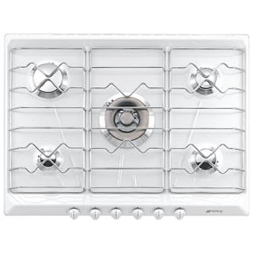 Smeg SRV576EB5 Placa de cocción | Nevera de vino termoeléctrico | Blanco, Para empotrar, Gas