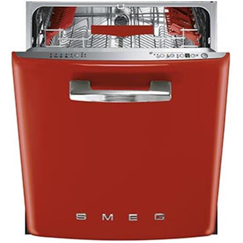 Smeg ST2FABR Lave-vaisselle | Sous comptoir | Classe énergétique A | Sous-plan, Rouge, acier inoxydable