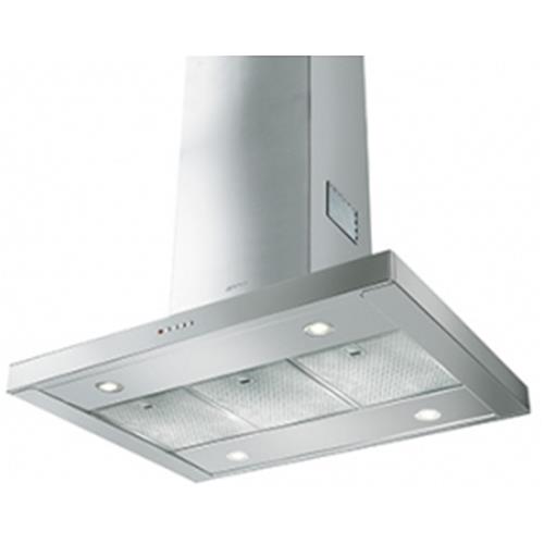 Smeg KI90X-2 Dunstabzugshaube | Energieklasse D | 660 m3/h, Ansaug-/Filterbetrieb, 45 dB