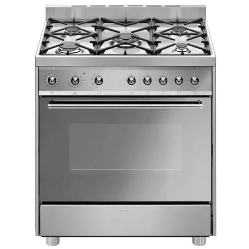 Smeg C8GMXI-2 Herd | Einbaukocher | Energieklasse A | Einbaukocher, Edelstahl, Drehknopf