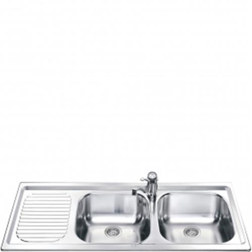 Smeg LXP116S Évier | Sur plan