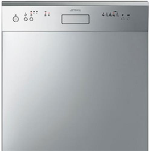 Smeg LSP6448X2 Lave-vaisselle | Semi-intégré | Classe énergétique A++ | Partiellement escamotable, acier inoxydable, Boutons