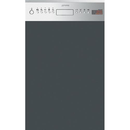 Smeg PLA4525X Lave-vaisselle | Semi-intégré | Classe énergétique A++ | Partiellement escamotable, acier inoxydable, Boutons