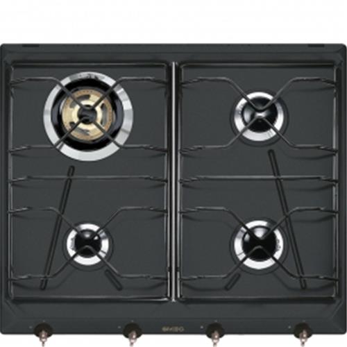 Smeg SRV864AO Plaque de cuisson | Intégré | Anthracite, À encastrer, Gaz