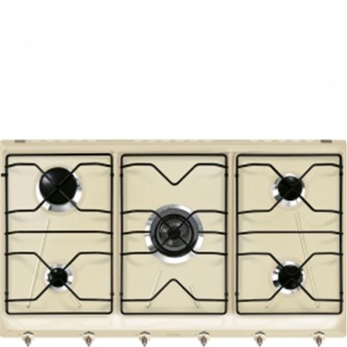 Smeg SRV896PO Kochfeld | Einbauversion | Creme, Einbauversion, Gas