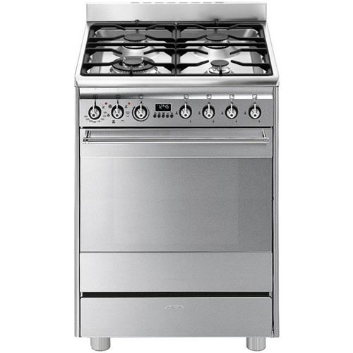 Smeg SCD68MX8 Cuisinière | Haut | Classe énergétique A | Cuisine, acier inoxydable, Bouton