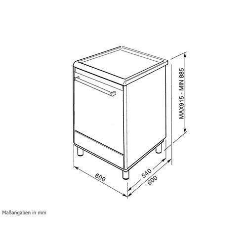 Smeg CX68CM8 Cooker | Freestanding cooker | Energy Class A | Kitchen, stainless steel, Buttons