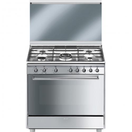 Smeg SX91GVE9 Cuisinière | Haut | Classe énergétique A | Cuisine, acier inoxydable, Bouton