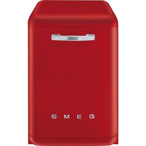 Smeg LVFABRD Geschirrspüler | Freistehend | Energieklasse A+++ | Freie Installation, Rot, Silber