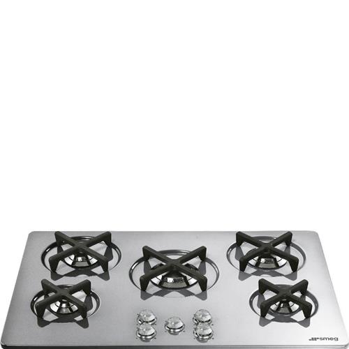 Smeg P755X1 Plaque de cuisson | Intégré | acier inoxydable, À encastrer, Gaz