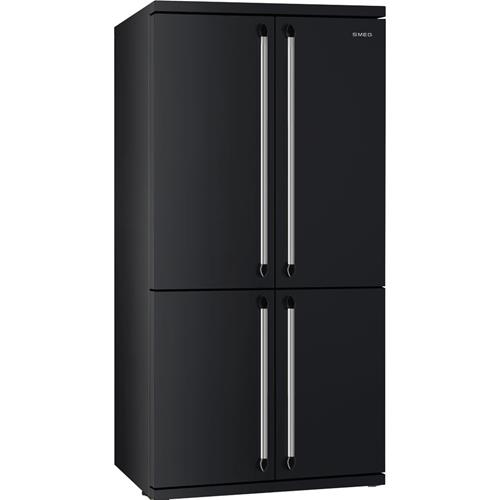Smeg FQ960N Frigorífico-congelador | Nevera de vino | Clase energética A+ | Instalación gratuita, Puerta americana, Negro
