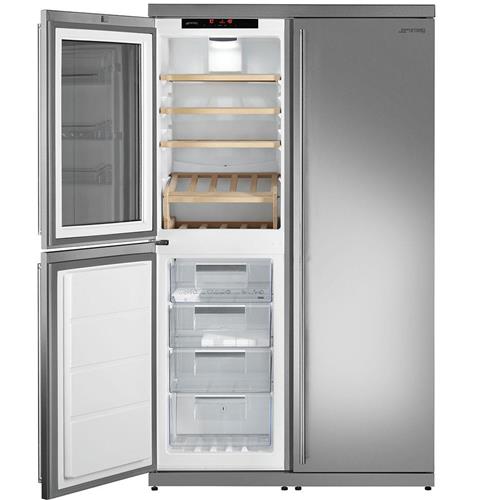 Smeg WF354LX Vinoteca | Nevera de vino | Clase energética A+ | Vinoteca con compresor, Instalación gratuita, 39 botella/botellas