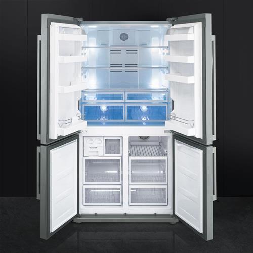 Smeg FQ60XP1 Frigorífico-congelador | Nevera de vino | Clase energética A+ | 346 L, No Frost (frigorífico), SN-N
