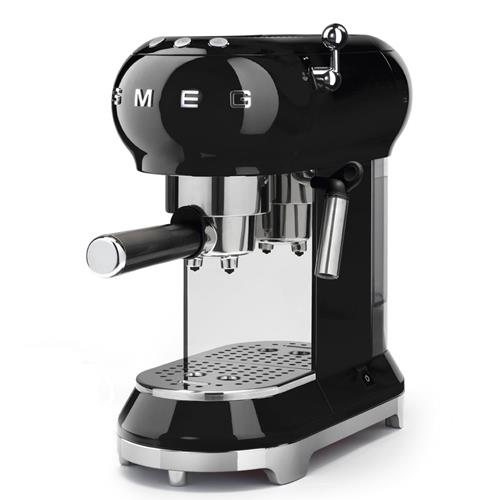 Smeg ECF01BLEU Machine à café | Comptoir | Machine à expresso, 1 L, Café moulu