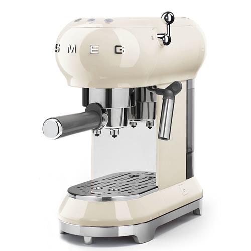 Smeg ECF01CREU Kaffeemaschine | Ebene Fläche | Espressomaschine, 1 L, Gemahlener Kaffee