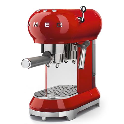 Smeg ECF01RDEU Cafetera | Máquina espresso | Cafetera de espresso, 1 L, Café molido
