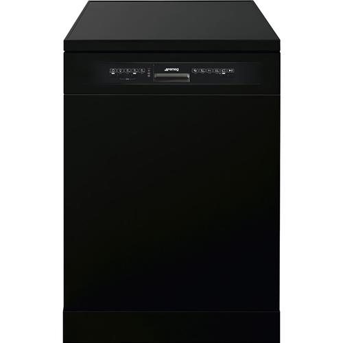 Smeg LVS222NIT Geschirrspüler | Freistehend | Energieklasse A++ | Freie Installation, Maximale Größe (60 cm), Schwarz