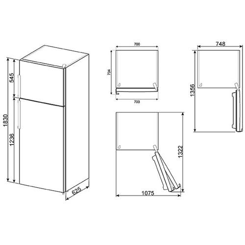 Smeg FD43PMNF4 Kühl-gefrierkombination | Freistehend
