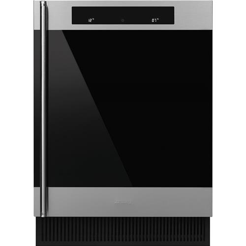 Smeg CVI338X1 Vinoteca | Nevera de vino termoeléctrico | Clase energética A | Nevera termoeléctrica, Para empotrar, 38 botella/botellas