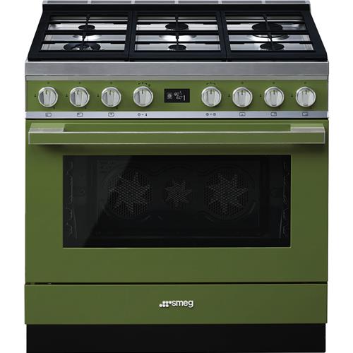 Smeg CPF9GMOG Herd | Küche | Energieklasse A+ | Küche, Olive, Drehknopf
