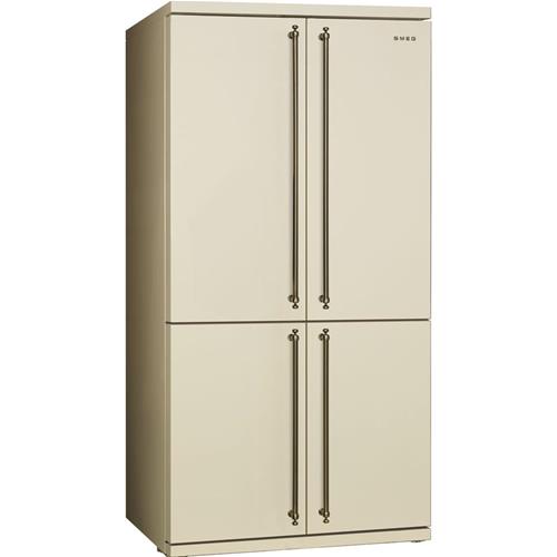 Smeg FQ60CPO Frigorífico-congelador | Nevera de vino | Clase energética A+ | Instalación gratuita, Puerta francesa, Beige
