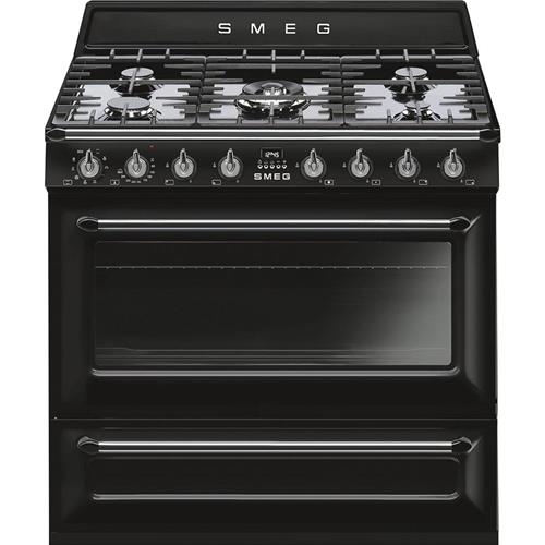Smeg TR90BL9 Cuisinière | Haut | Classe énergétique A | Cuisine, Noir, Boutons