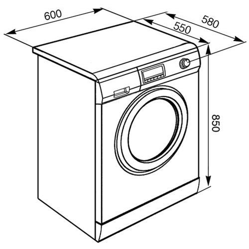 Smeg SLB147XD Waschmaschine | Freistehend | Energieklasse A+ | Frontlader, B, 78 dB
