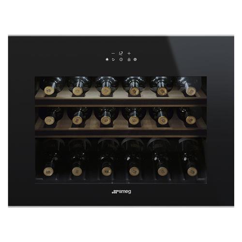 Smeg CVI618NX Vinoteca | Nevera de vino termoeléctrico | Clase energética A+ | Nevera termoeléctrica, Para empotrar, 18 botella/botellas