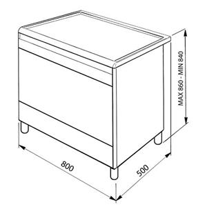 Smeg CX81GVET Cuisinière | Haut | Classe énergétique B | Cuisine, acier inoxydable, Bouton
