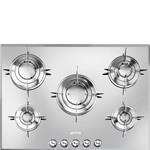 Smeg PTV705ES Kochfeld | Einbauversion | Edelstahl, Einbauversion, Gas