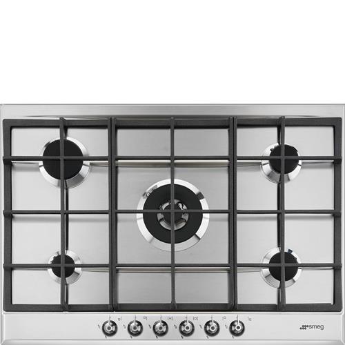 Smeg P372XGH Plaque de cuisson | Intégré | acier inoxydable, À encastrer, Gaz
