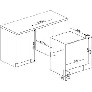 Smeg LSTA147 Waschmaschine | Einbauversion | Energieklasse B | Frontlader, Einbauversion, Weiß