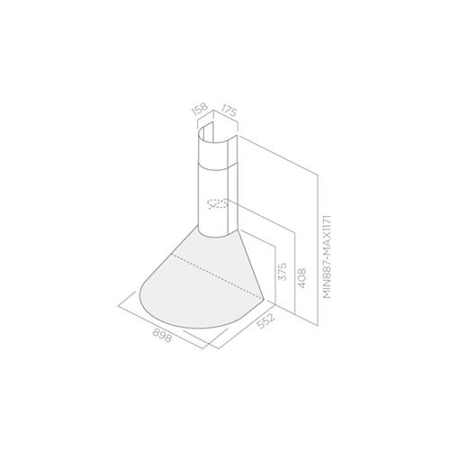 Cooker Hood elica TONDA IX F/90 - 2937999C