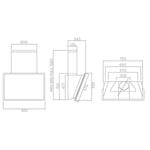 Elica Elle WH/F/80 650 m³/h Wall-mounted White