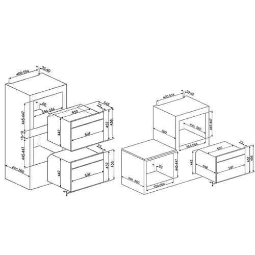 Smeg SF4920MCP1 Backofen | Einbauversion | Medien, Elektroofen, 50 L