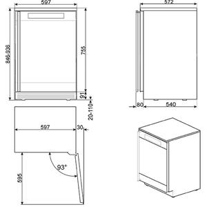 Smeg CVF338X Vinoteca | Nevera de vino | Clase energética A | Vinoteca con compresor, Instalación gratuita, 38 botella/botellas