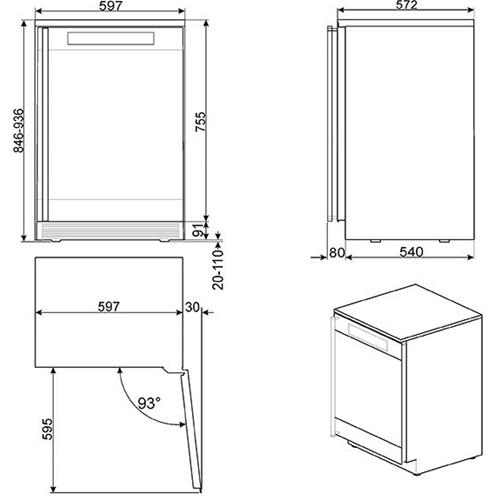 Smeg CVF338X Vinoteca | Nevera de vino | Clase energética A | Vinoteca con compresor, Instalación gratuita, 38 botella/botellas