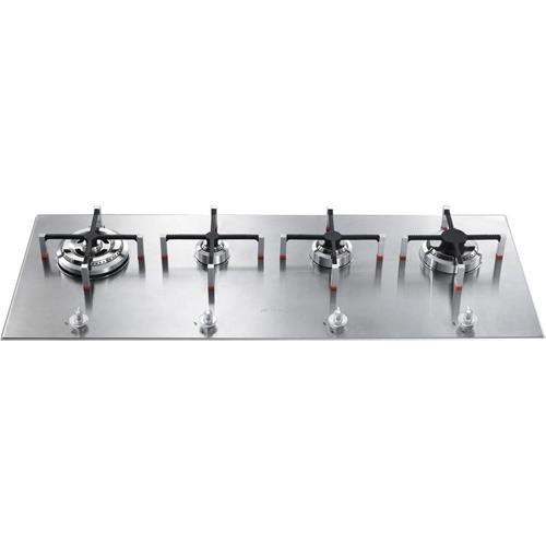 Smeg PX140 Plaque de cuisson | Intégré | acier inoxydable, À encastrer, Gaz