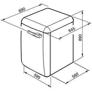 Smeg LBB14AZ Lave-linge | Pose libre | Classe énergétique A+ | Chargement frontal, 7 kg, 78 dB