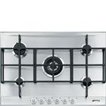 Smeg P1752X Placa de cocción | Nevera de vino termoeléctrico | acero inoxidable, Para empotrar, Gas