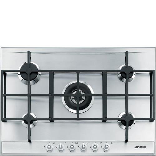 Smeg P1752X Plaque de cuisson | Intégré | acier inoxydable, À encastrer, Gaz