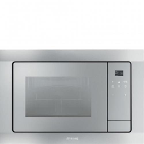 Smeg FMI420X Horno microondas | Microondas con grill | Para empotrar, Microondas con grill, 20 L