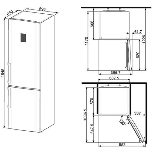 Smeg FC370X2PE Fridge-freezer | Freestanding