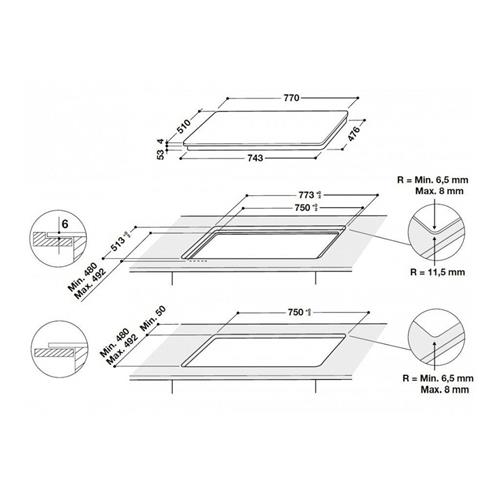 Plaque induction Whirlpool SMP778C NE IXL