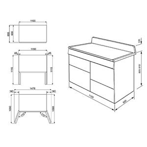 Smeg TR4110IPG Cuisinière | Pose libre