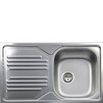 Smeg LYP861S Sink Built-in | Stainless steel, double basin sx, under-top installation