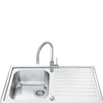 Smeg LLR861-2 Sink Built-in | Single basin, Stainless steel, Too much full integrated